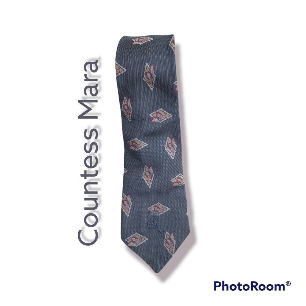 Countess Mara Embored Logo Tie Geometric‎ Print